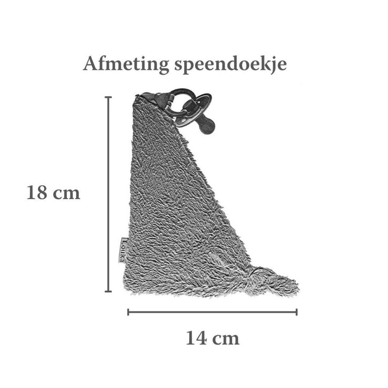 Louka Speendoekje driehoek bamboebadstof beige